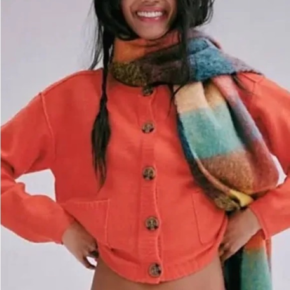 Free People Jackets & Blazers - Free People Luna Cardigan in Red Alert